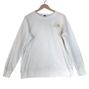 The North Face Cream Sweatshirt Size L Women’s Logo Fleece Pullover Minimalist C